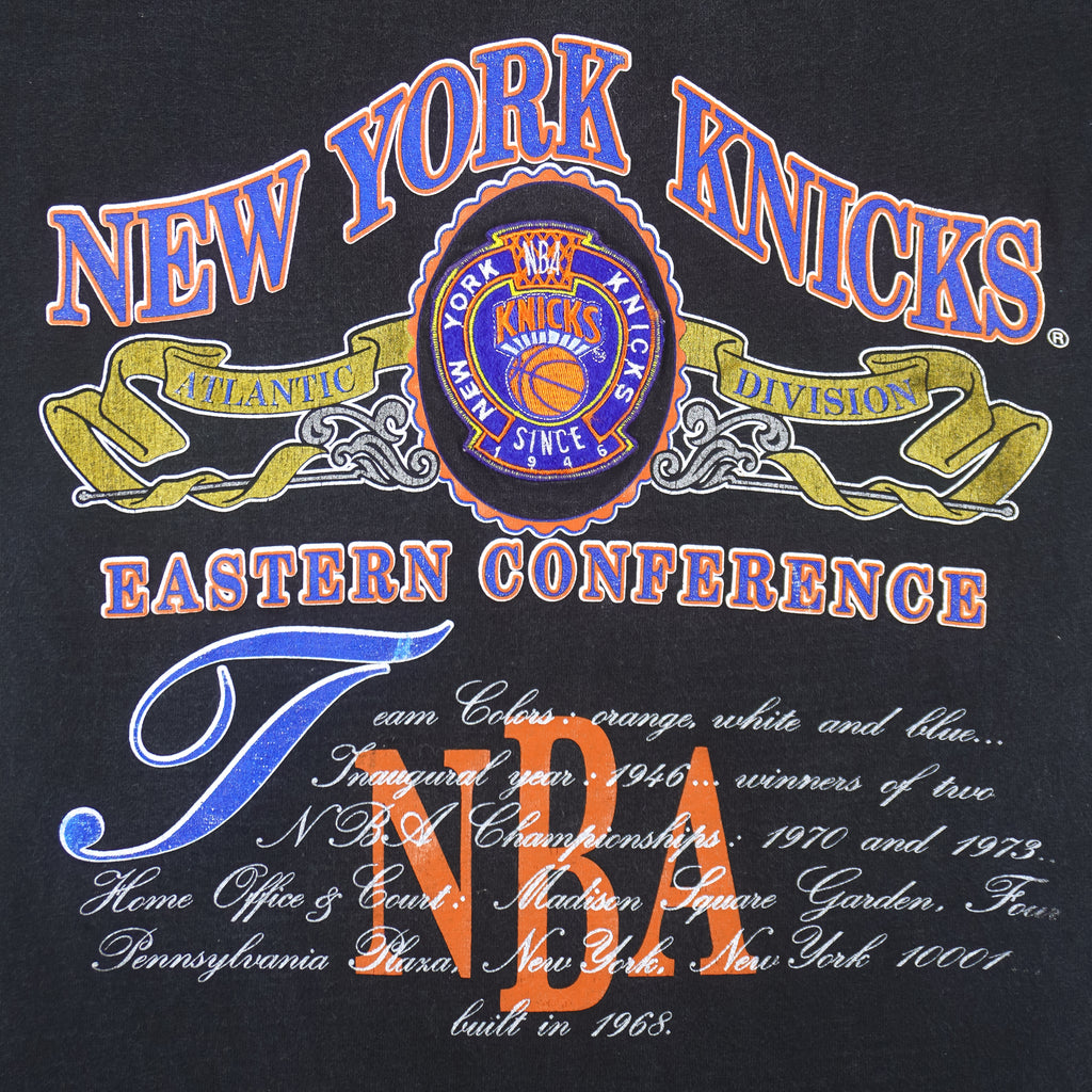 Nutmeg - New York Knicks Eastern Conference T-Shirt 1990s Large Vintage Retro Basketball