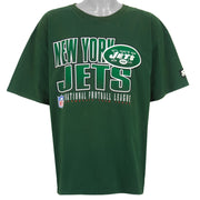 Starter - New York Jets Big Logo T-Shirt 1990s X-Large Vintage Retro Football
