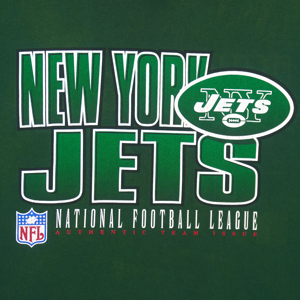 Starter - New York Jets Big Logo T-Shirt 1990s X-Large Vintage Retro Football