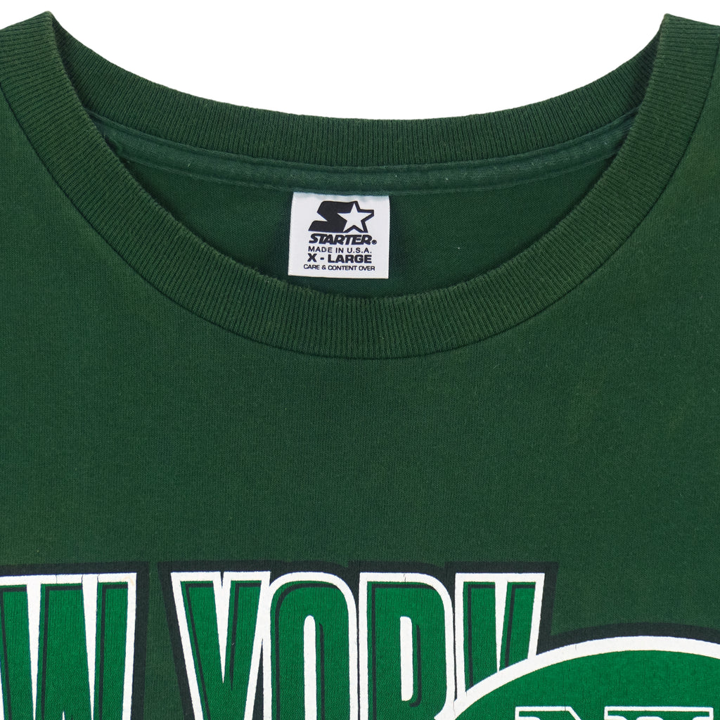 Starter - New York Jets Big Logo T-Shirt 1990s X-Large Vintage Retro Football