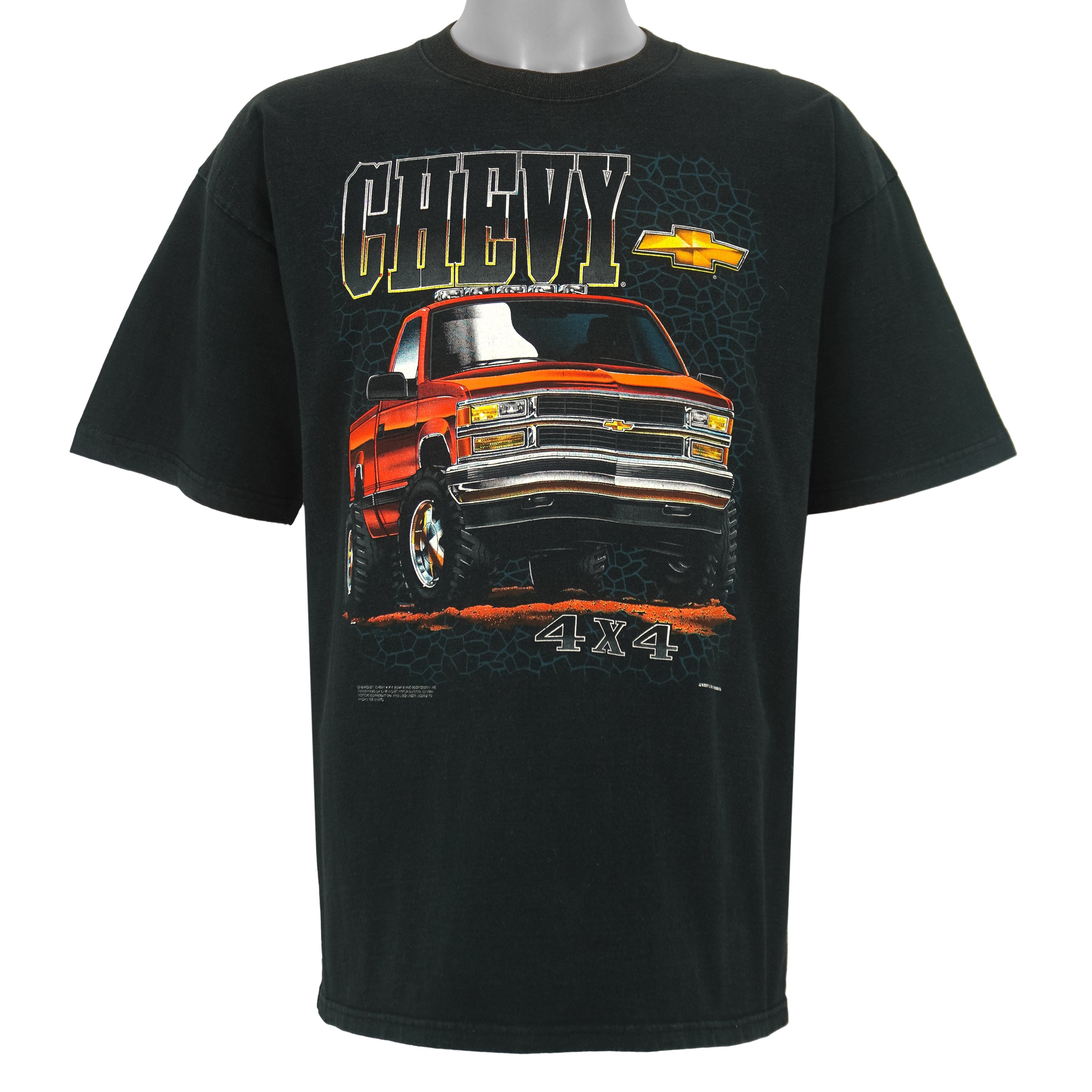 Vintage (Jerzees) - Chevy 4x4Trucks T-Shirt 1990s X-Large Vintage Retro