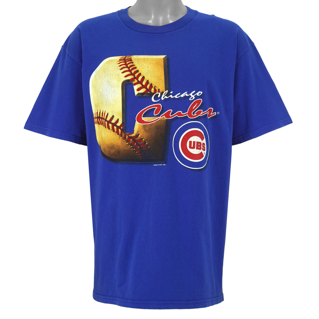 MLB (Lee) - Chicago Cubs Big Logo T-Shirt 1996 X-Large Vintage Retro Baseball