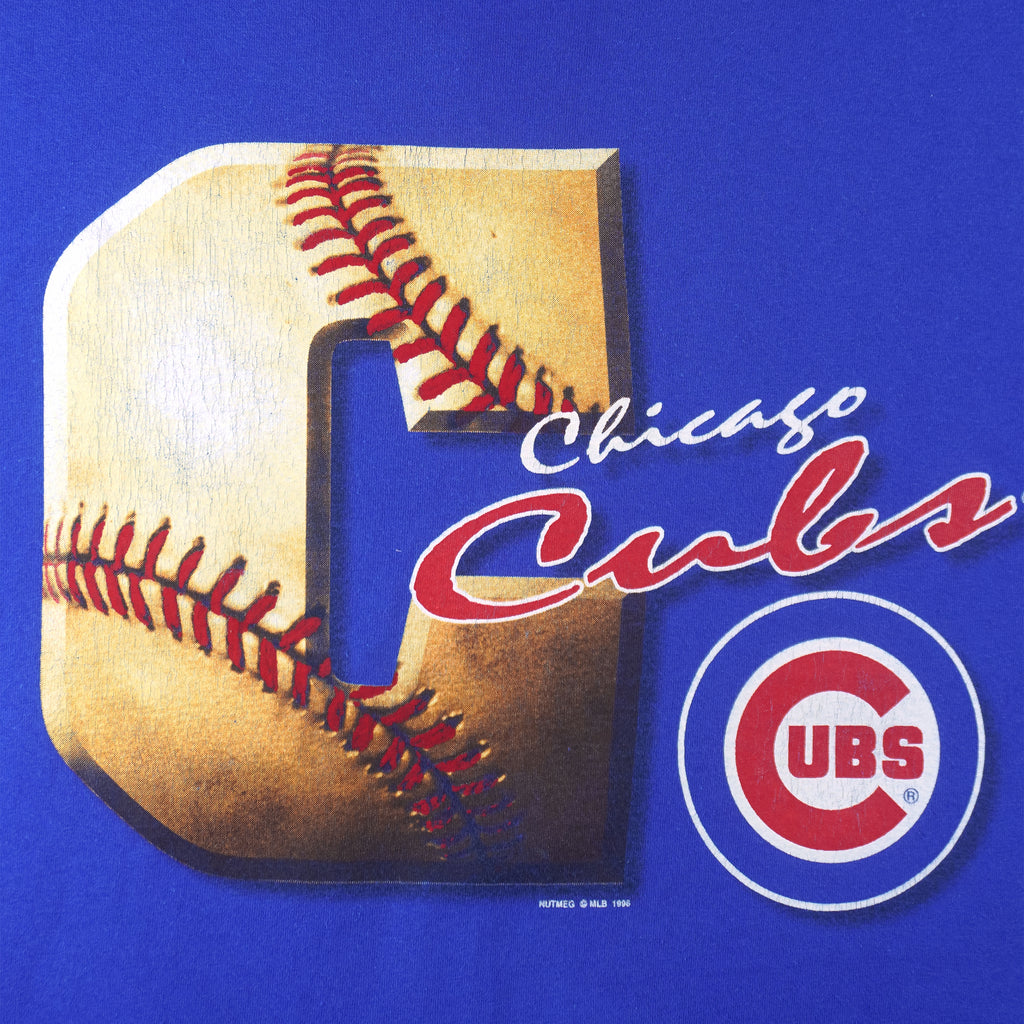 MLB (Lee) - Chicago Cubs Big Logo T-Shirt 1996 X-Large Vintage Retro Baseball