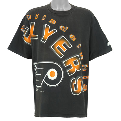 Starter (NHL) - Philadelphia Flyers Sweeping Arch T-Shirt 1993 X-Large