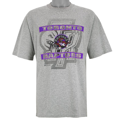 NBA (Bulletin Athletic) - Toronto Raptors Spell-Out T-Shirt 1990s X-Large