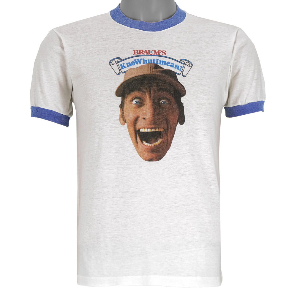 Vintage - Braum's  KnoWhutIMean? Ernest P Worrell T-Shirt 1980s Medium Vintage Retro