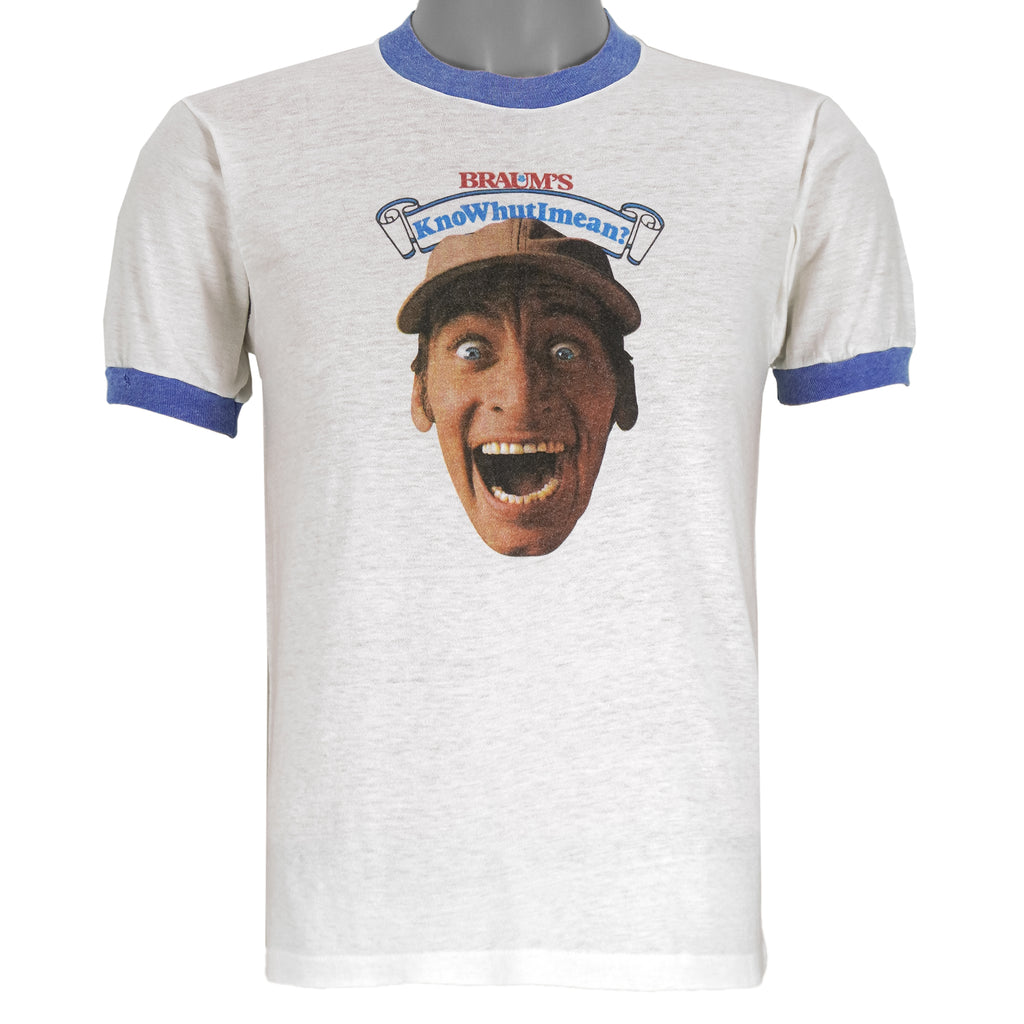 Vintage - Braum's  KnoWhutIMean? Ernest P Worrell T-Shirt 1980s Medium Vintage Retro