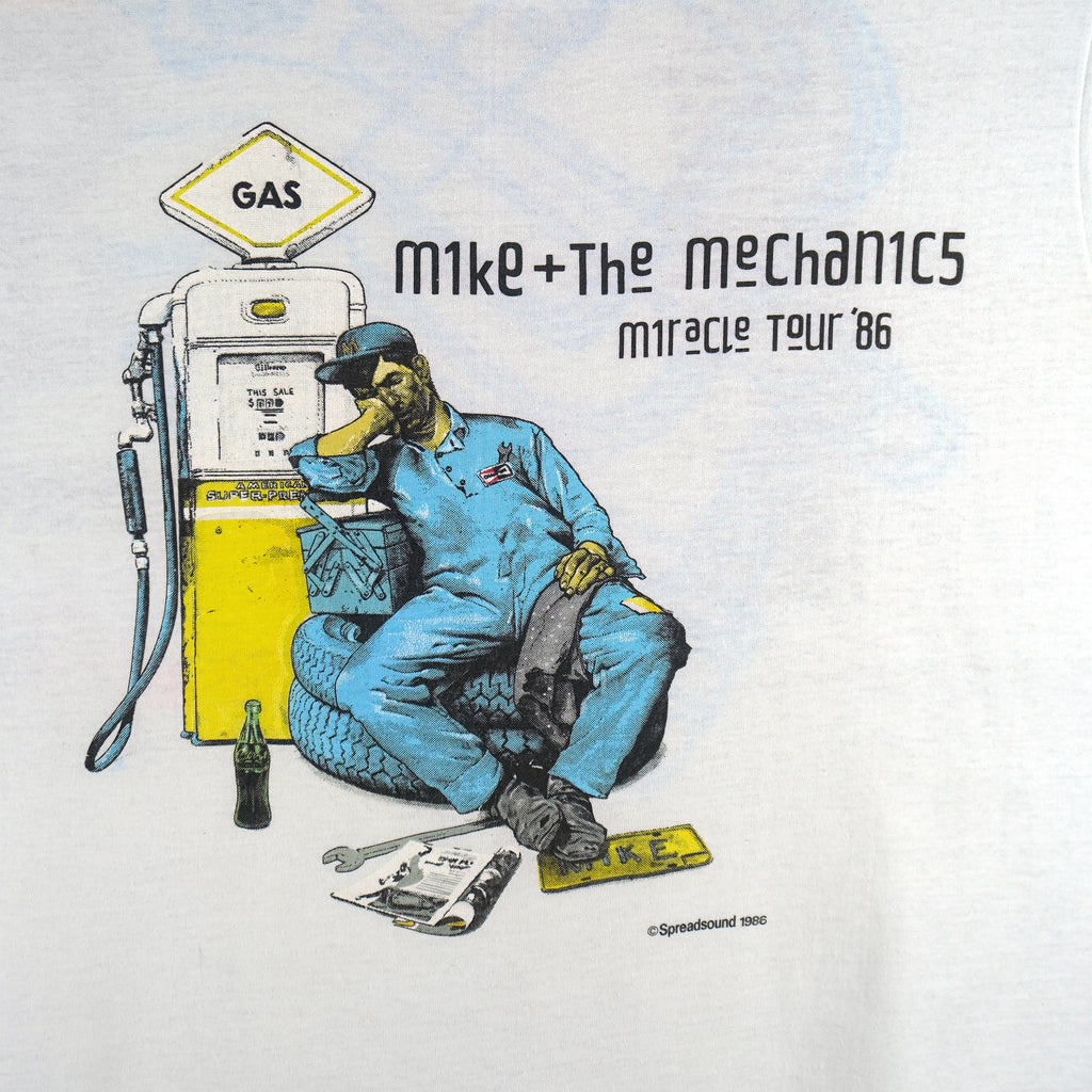 Vintage - Mike + The Mechanics Miracle Tour T-Shirt 1986 Medium Vintage Retro