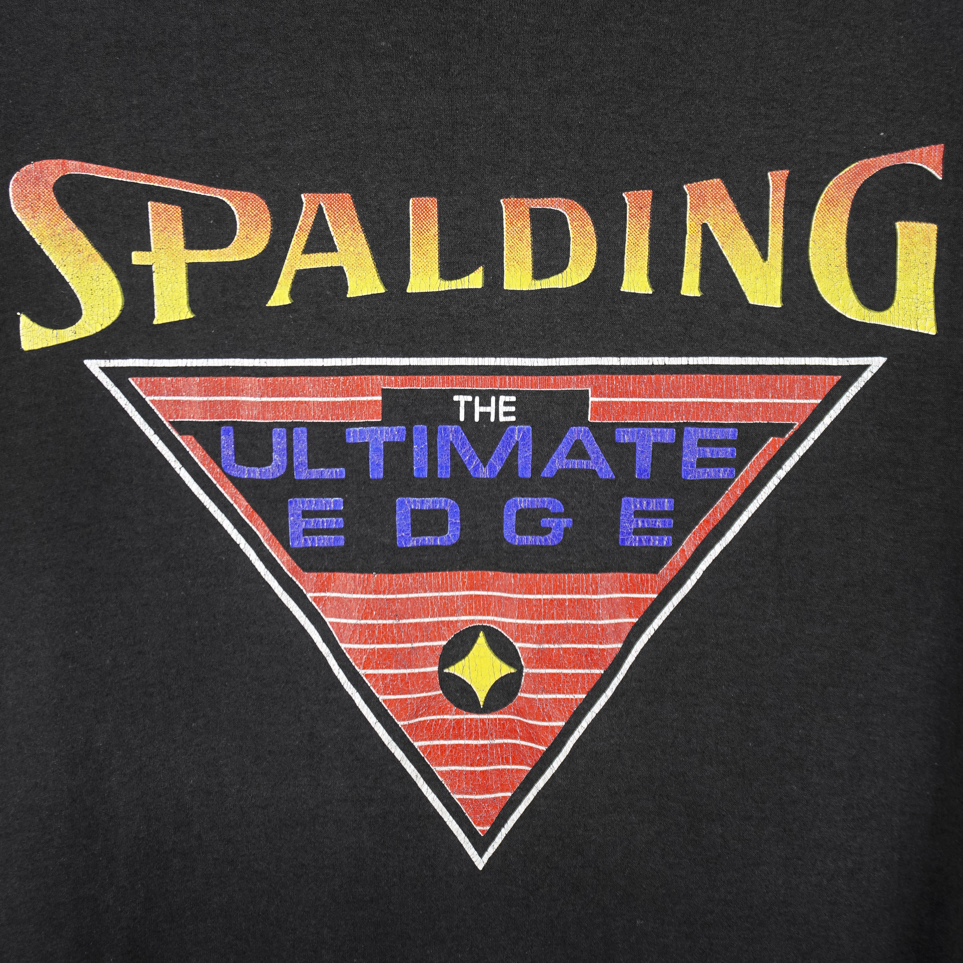 Vintage (Spalding) - Spalding Ultimate Edge Spell-Out T-Shirt 1980s Large Vintage Retro