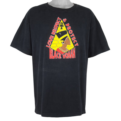 Vintage (Murina) - Love, Respect & Protect Black Woman 1990s T-Shirt XX-Large