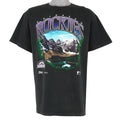 MLB (Salem) - Colorado Rockies Spell-Out T-Shirt 1992 X-Large Vintage Retro baseball