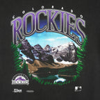 MLB (Salem) - Colorado Rockies Spell-Out T-Shirt 1992 X-Large Vintage Retro baseball