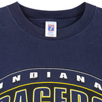 NBA (Logo 7) - Indiana Pacers Spell-Out T-Shirt 1990s X-Large Vintage Retro Basketball
