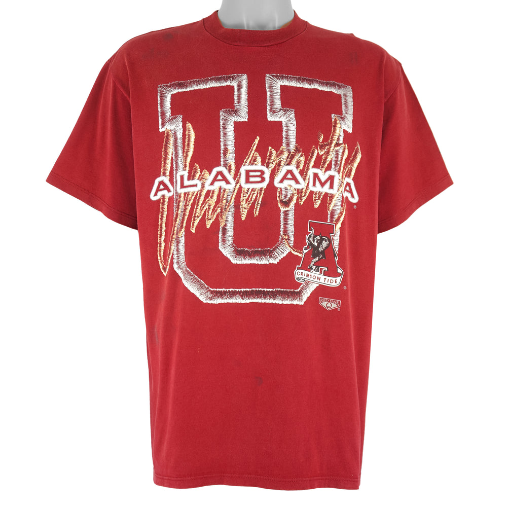 NCAA (Red Oak) - University of Alabama Crimson Tide T-Shirt 1990s X-Large Vintage Retro Football