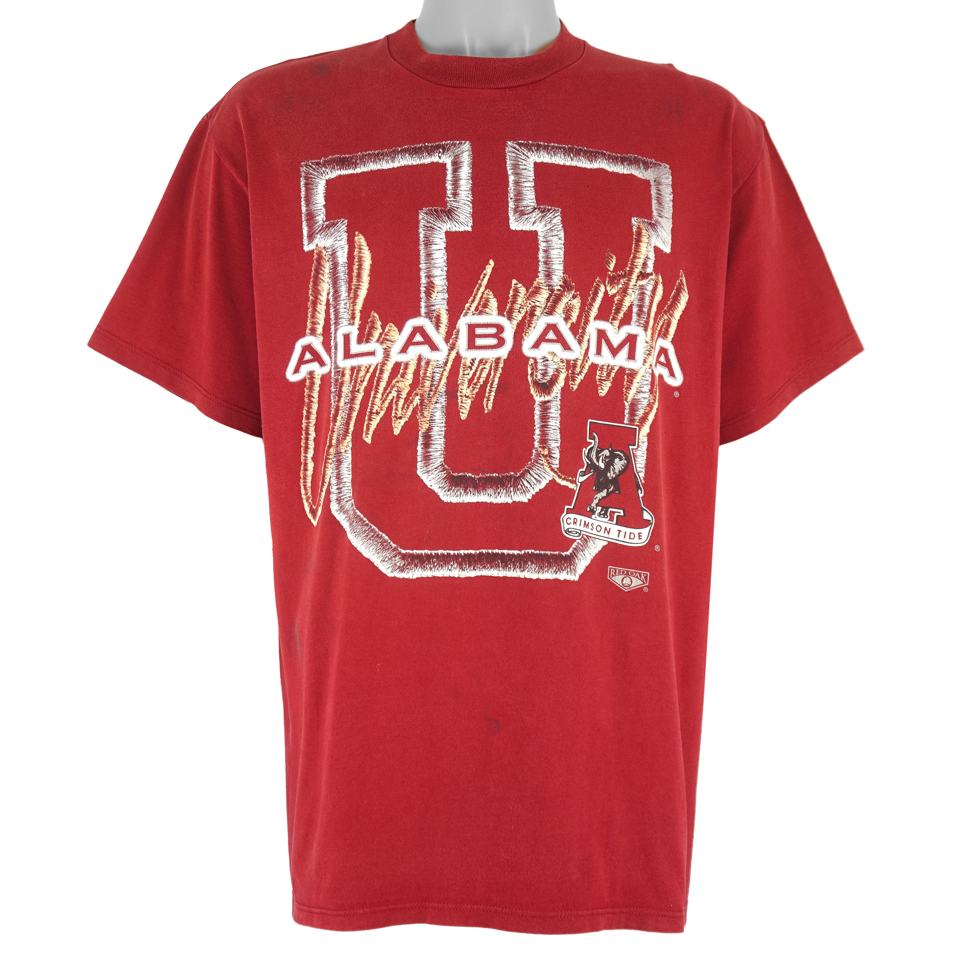 NCAA (Red Oak) - University of Alabama Crimson Tide T-Shirt 1990s X-Large Vintage Retro Football