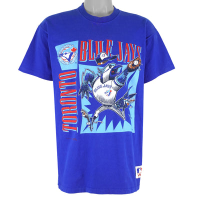 MLB (Nutmeg) - Toronto Blue Jays Mascot By Jack Davis T-Shirt 1992 Large