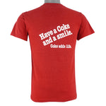 Vintage (Sport-T) - Enjoy Coca-Cola Chinese Have A Coke & A Smile T-Shirt 1990s Medium Vintage Retro