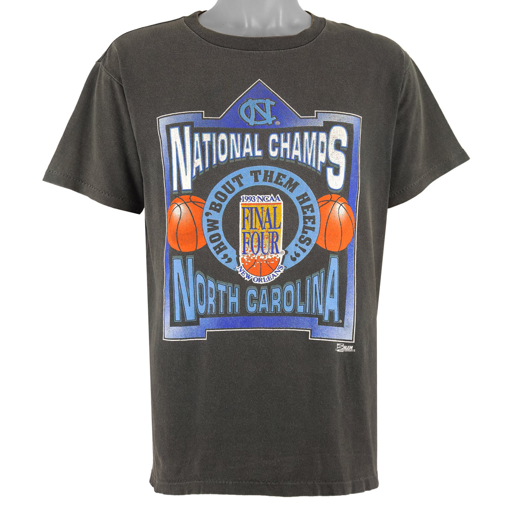 NCAA (Salem) - North Carolina Tar Heels Basketball Final Four Champs T-Shirt 1993 Large Vitage Retro Basketball