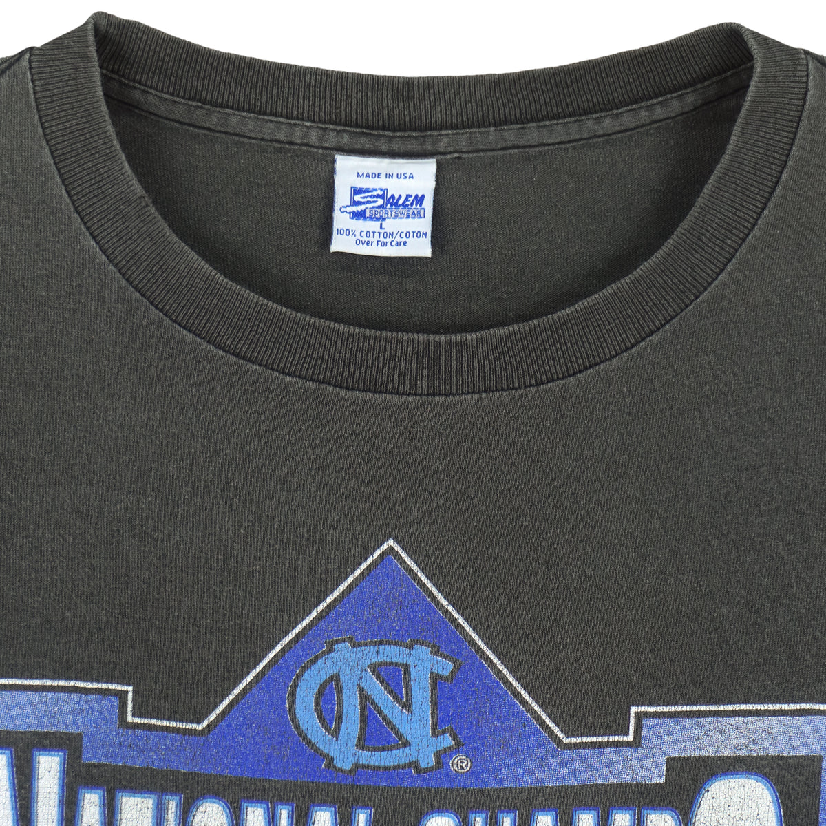 NCAA (Salem) - North Carolina Tar Heels Basketball Final Four Champs T-Shirt 1993 Large Vintage Retro Basketball