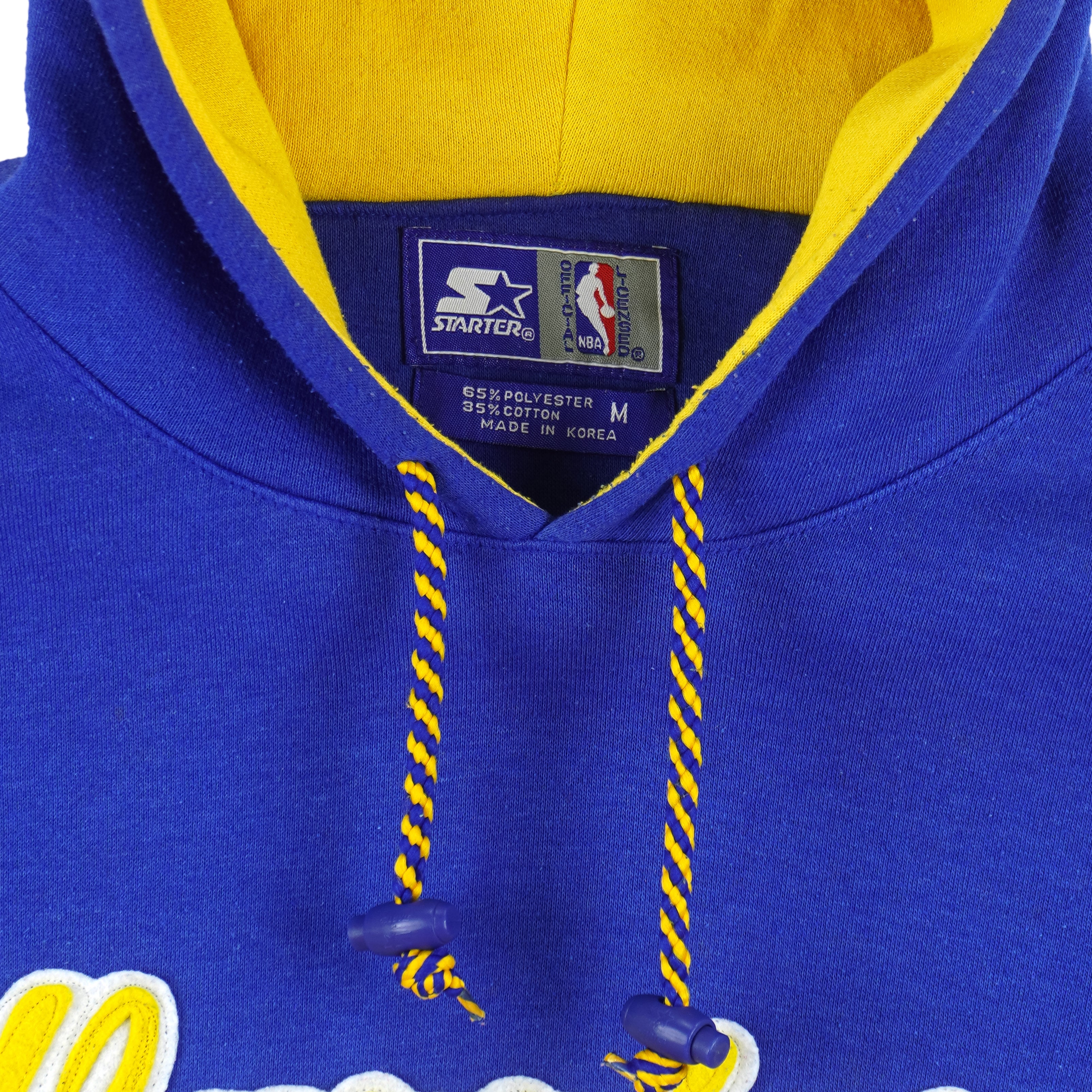 Starter - Golden State Warriors Hooded Sweatshirt 1990s Medium Vintage Retro Basketball