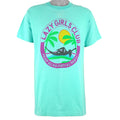 Vintage - Lazy Girls Club Single Stitch T-Shirt 1990s Large Vintage Retro