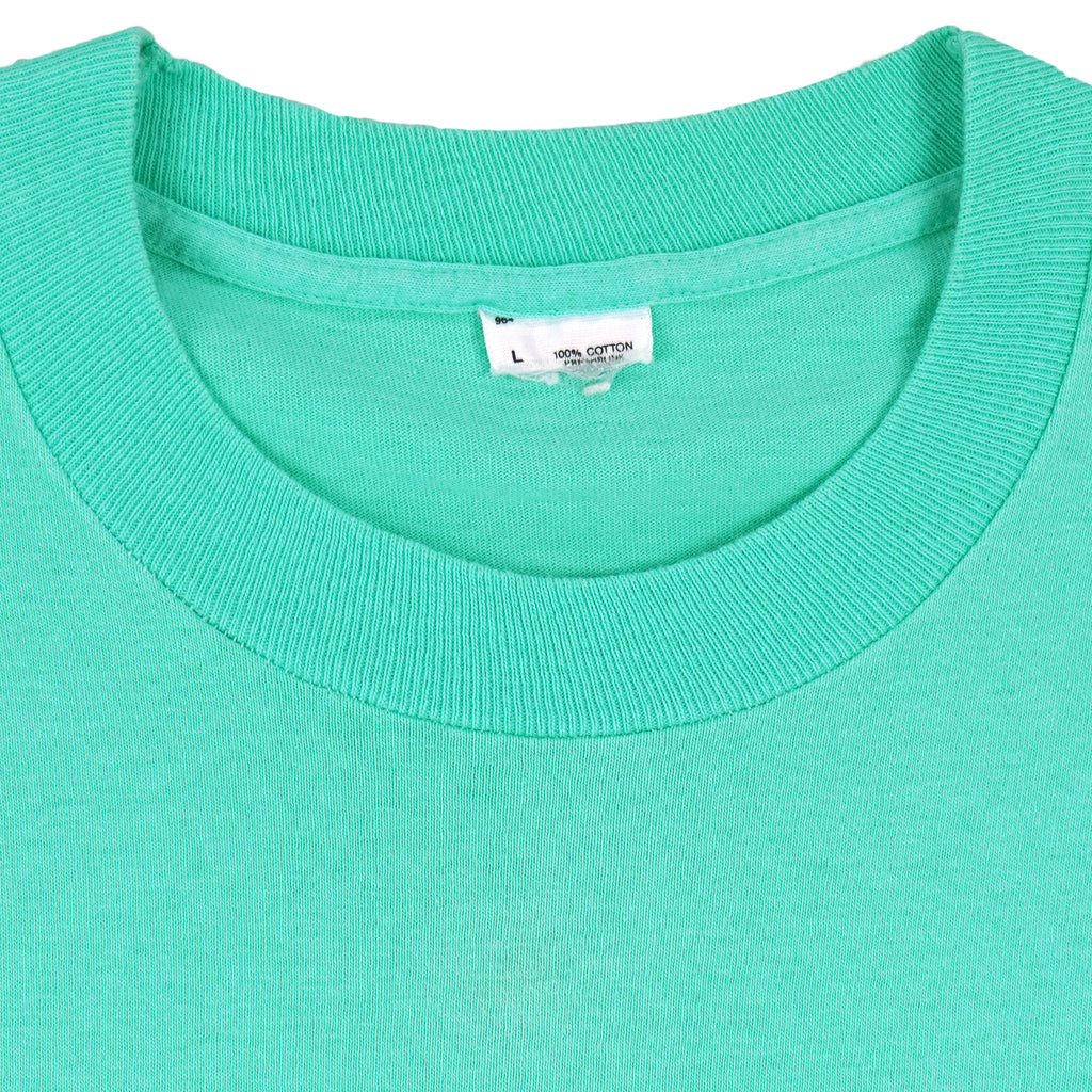 Vintage - Lazy Girls Club Single Stitch T-Shirt 1990s Large Vintage Retro