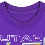 NBA - Utah Jazz Basketball T-Shirt 1990s Large Vintage Retro Basketball