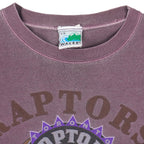 NBA (Waves) - Toronto Raptors Basketball T-Shirt 1995 Large Vintage Retro Basketball