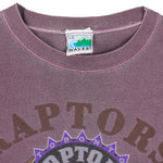 NBA (Waves) - Toronto Raptors Basketball T-Shirt 1995 Large Vintage Retro Basketball