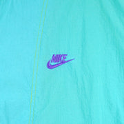 Nike - Blue, Purple & Green Work Out Metabolic Track Jacket 1990s Large Vintage Retro