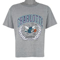 NBA (Super Shirts) - Charlotte Hornets Big Logo T-Shirt 1988 Large Vintage Retro Basketball
