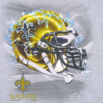 NFL (Lee) - New Orleans Saints Helmet Shock T-Shirt 2001 X-Large Vintage Retro Football