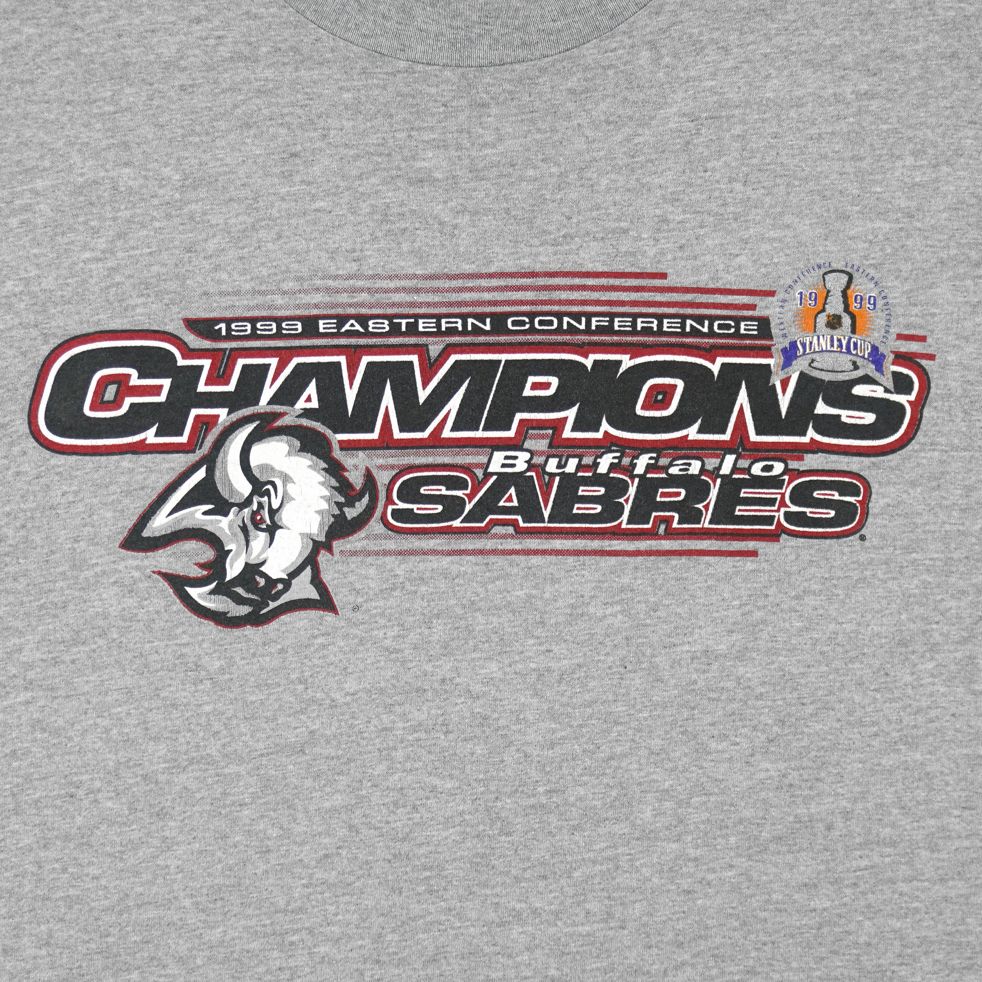 NHL (Lee) - Buffalo Sabres Stanley Cup T-Shirt 1999 X-Large Vintage Retro Hockey