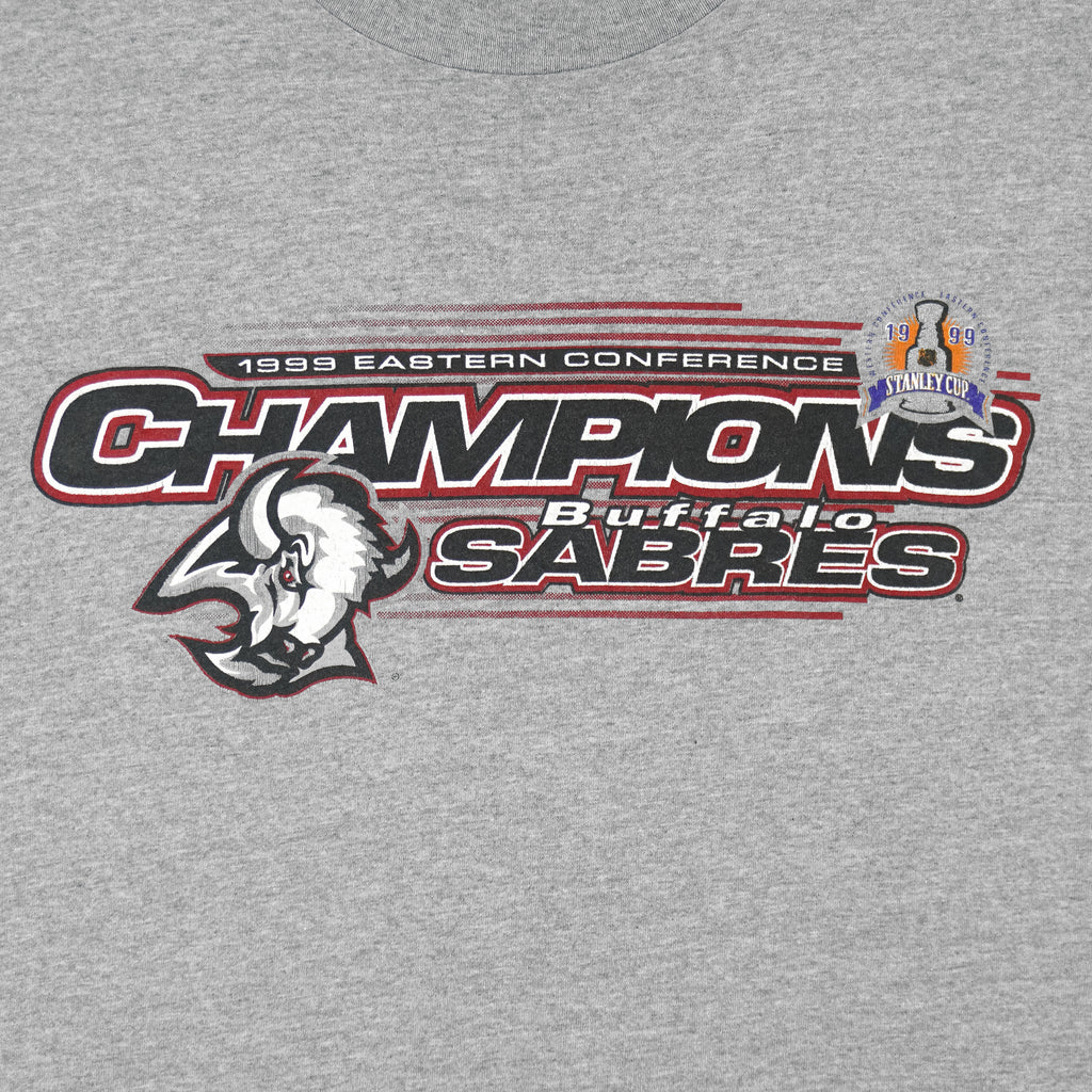 NHL (Lee) - Buffalo Sabres Stanley Cup T-Shirt 1999 X-Large Vintage Retro Hockey
