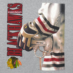 NHL (Lee) - Grey Chicago Blackhawks T-Shirt 1990s XX-Large Vintage Retro Hockey