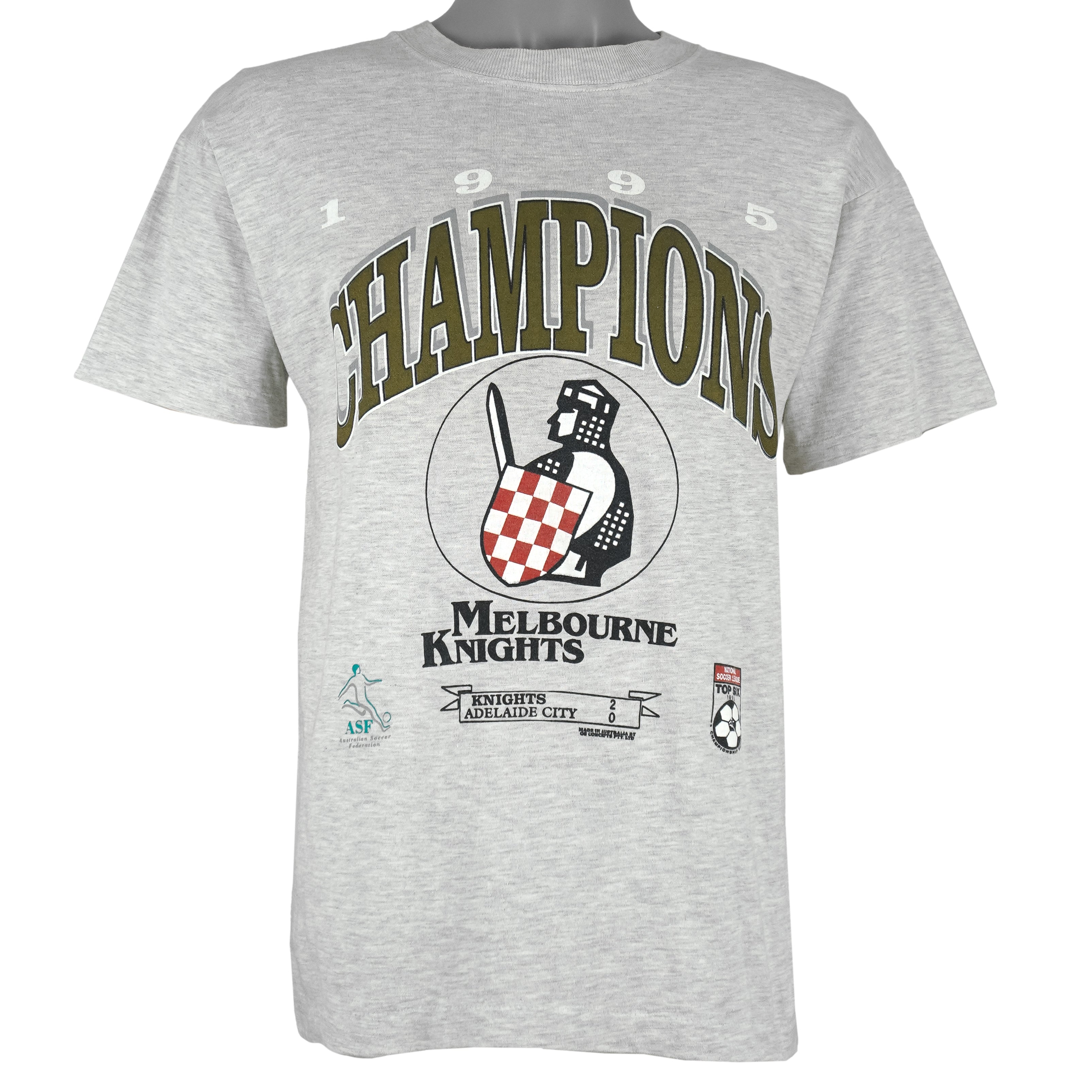 ASF (Concepts) - Melbourne Knights Champions T-Shirt 1995 Medium Vintage Retro Football