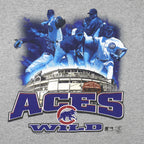 MLB (Lee) - Chicago Cubs Aces Wild Pitchers T-Shirt 2004 X-Large Vintage Retro Baseball