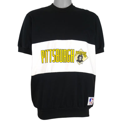 MLB (Nutmeg) - Pittsburgh Pirates Spell-Out T-Shirt 1980s X-Large