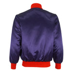 MLB (Unishine) - Blue & Red California Angels Satin Jacket 1990s Medium Vintage Retro Baseball