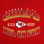 NFL - Kansas City Chiefs NFL On Fox T-Shirt 1996 Medium Vintage Retro Football