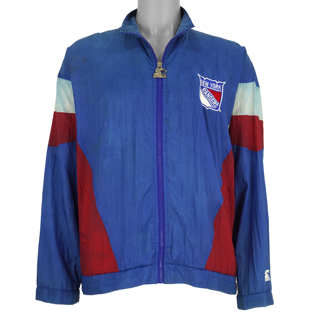 Vintage Starter - NHL New York Rangers Windbreaker 1990s Medium ...