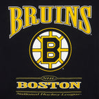 NHL (Lee) - Black Boston Bruins Spell-Out T-Shirt 1990s Large Vintage Retro Hockey