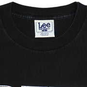 NHL (Lee) - Black Boston Bruins Spell-Out T-Shirt 1990s Large Vintage Retro Hockey