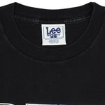 NHL (Lee) - Black Boston Bruins Spell-Out T-Shirt 1990s Large Vintage Retro Hockey