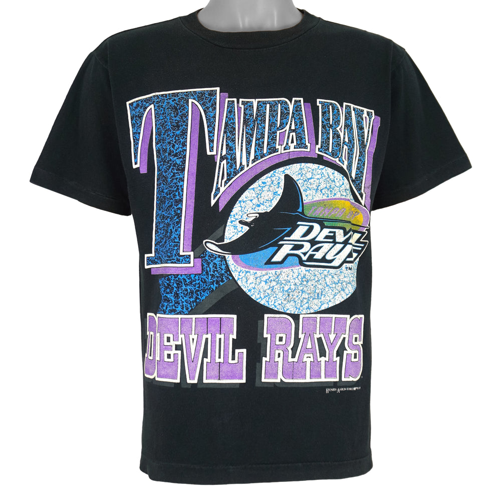 MLB (True Fan) - Tampa Bay Devil Rays T-Shirt 1995 Medium Vintage Retro Baseball