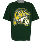 MLB (Logo 7) - Oakland Athletics Baseball T-Shirt 1997 X-Large Vintage Retro Baseball