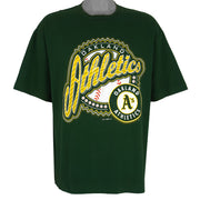 MLB (Logo 7) - Oakland Athletics Baseball T-Shirt 1997 X-Large Vintage Retro Baseball