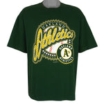 MLB (Logo 7) - Oakland Athletics Baseball T-Shirt 1997 X-Large