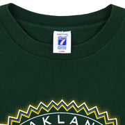 MLB (Logo 7) - Oakland Athletics Baseball T-Shirt 1997 X-Large Vintage Retro Baseball