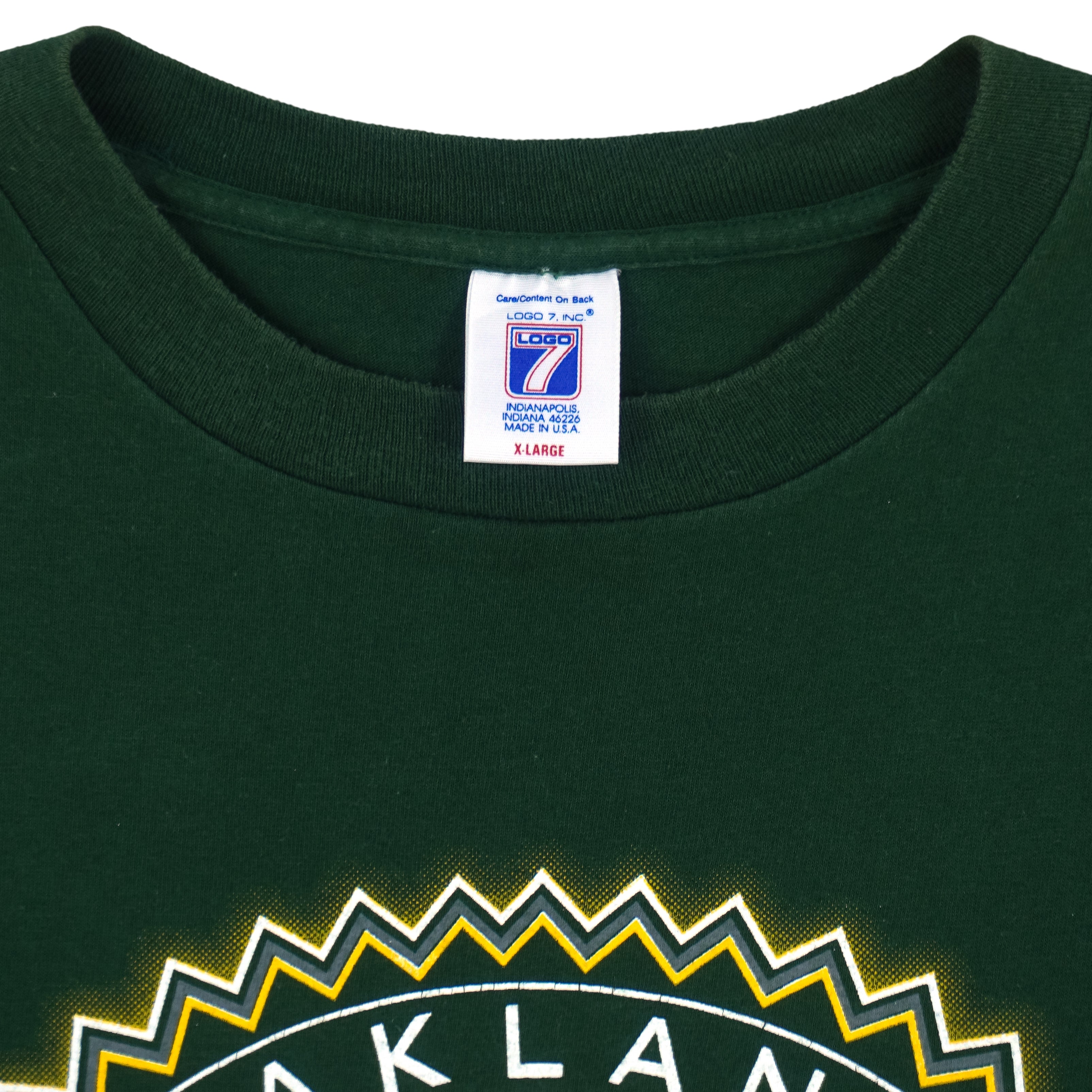 MLB (Logo 7) - Oakland Athletics Baseball T-Shirt 1997 X-Large Vintage Retro Baseball